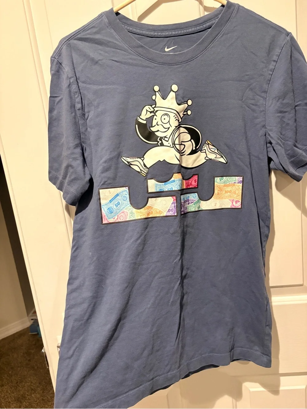 Nike LeBron Graphic T‑Shirt with Crowned Monopoly Character